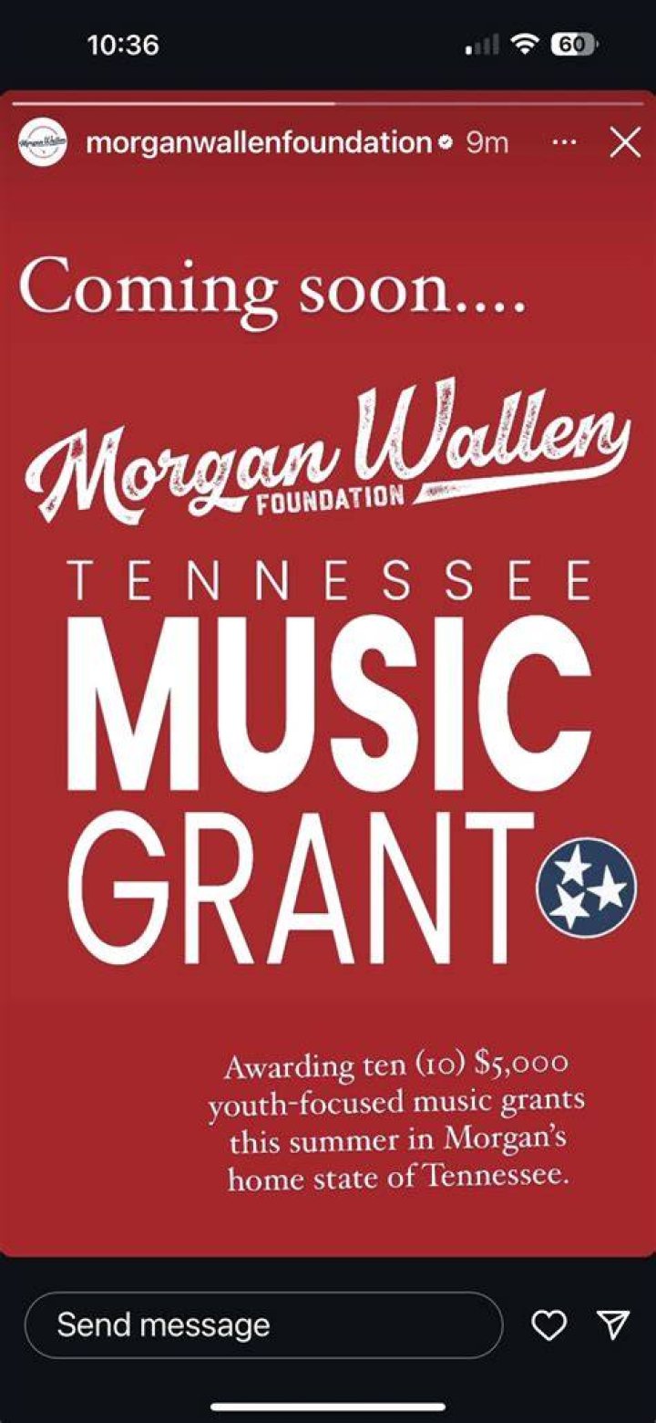 Morgan Wallen Presents Morgan Wallen Foundation Grant To Red Sox Foundation For Local Field Renovations