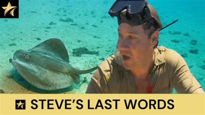 What Were Steve Irwin’s Last Words?